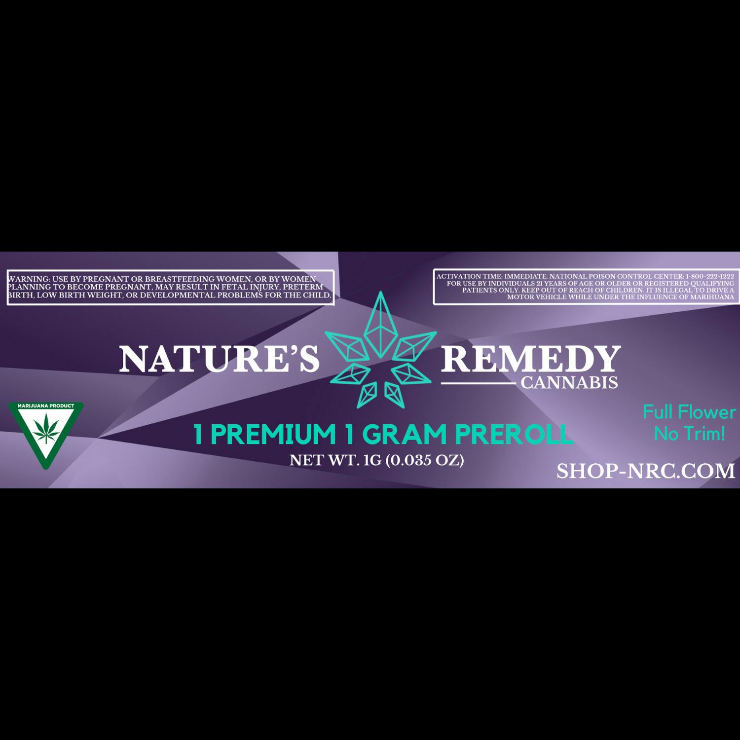 Blue Moon 1g Preroll by Nature's Remedy