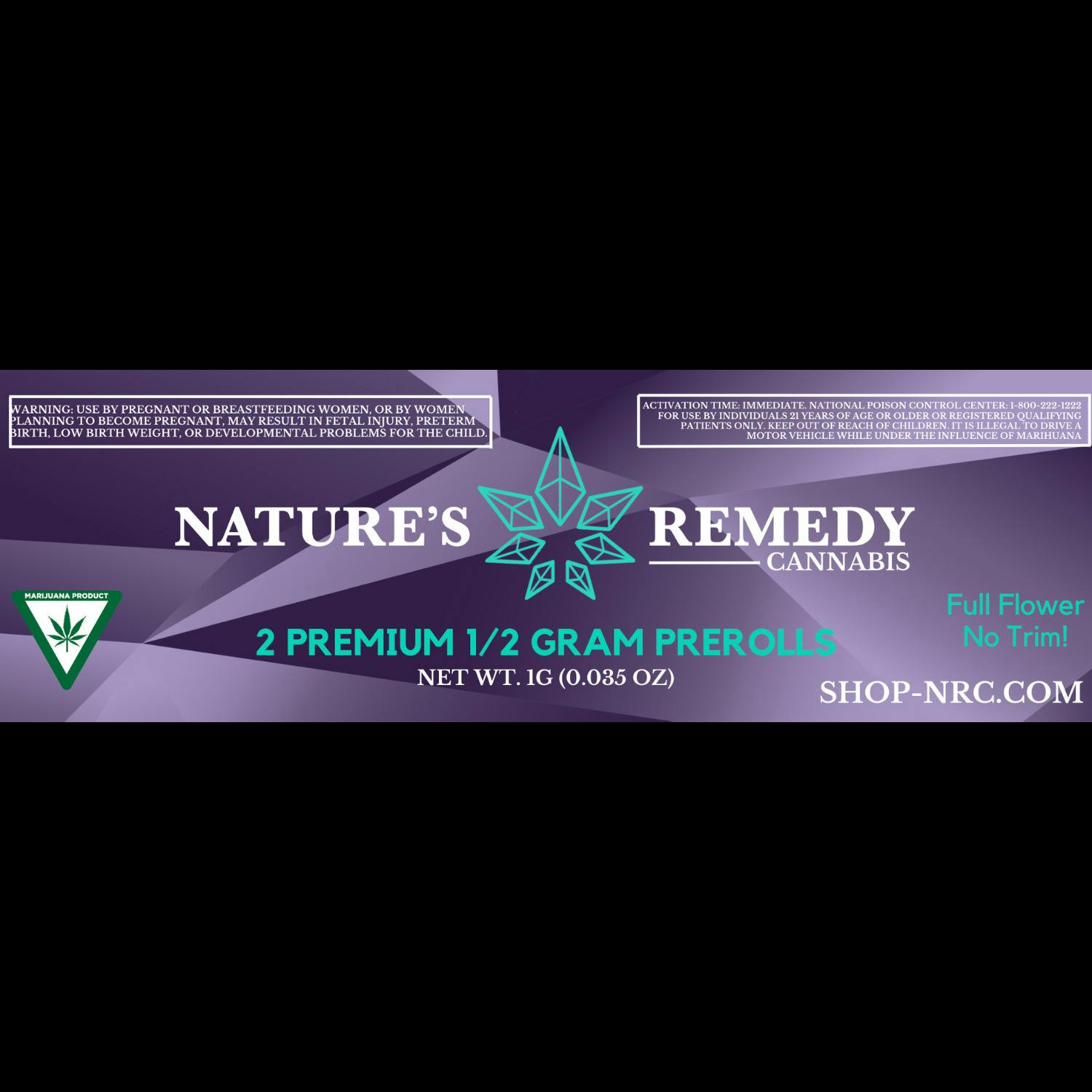 Citrix 2 x .5g Prerolls by Nature's Remedy