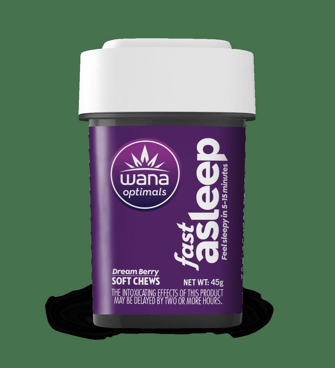 1:2:4:4 Fast Asleep Dream Berry 200mgCBD:100mgTHC:50mgCBG:50mgCBN Gummies by Wana