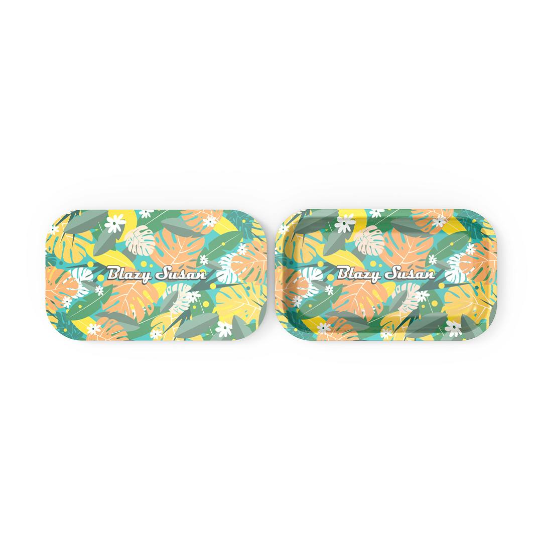 Blazy Susan Medium Tray w/ Magnetic Lid - Summer Trees Design