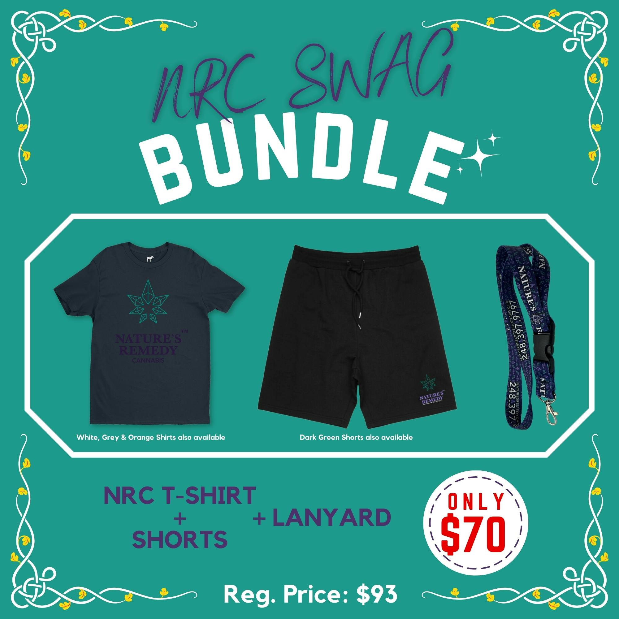 $70 NRC T-shirt + Shorts + Lanyard / Leash Bundle