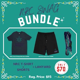 $70 NRC T-shirt + Shorts + Lanyard / Leash Bundle