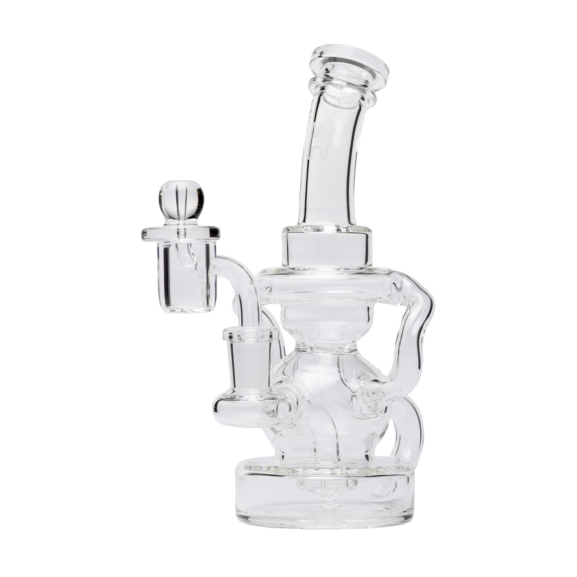 Human Grade - Stubby Klein Rig Bong - Clear / Clear