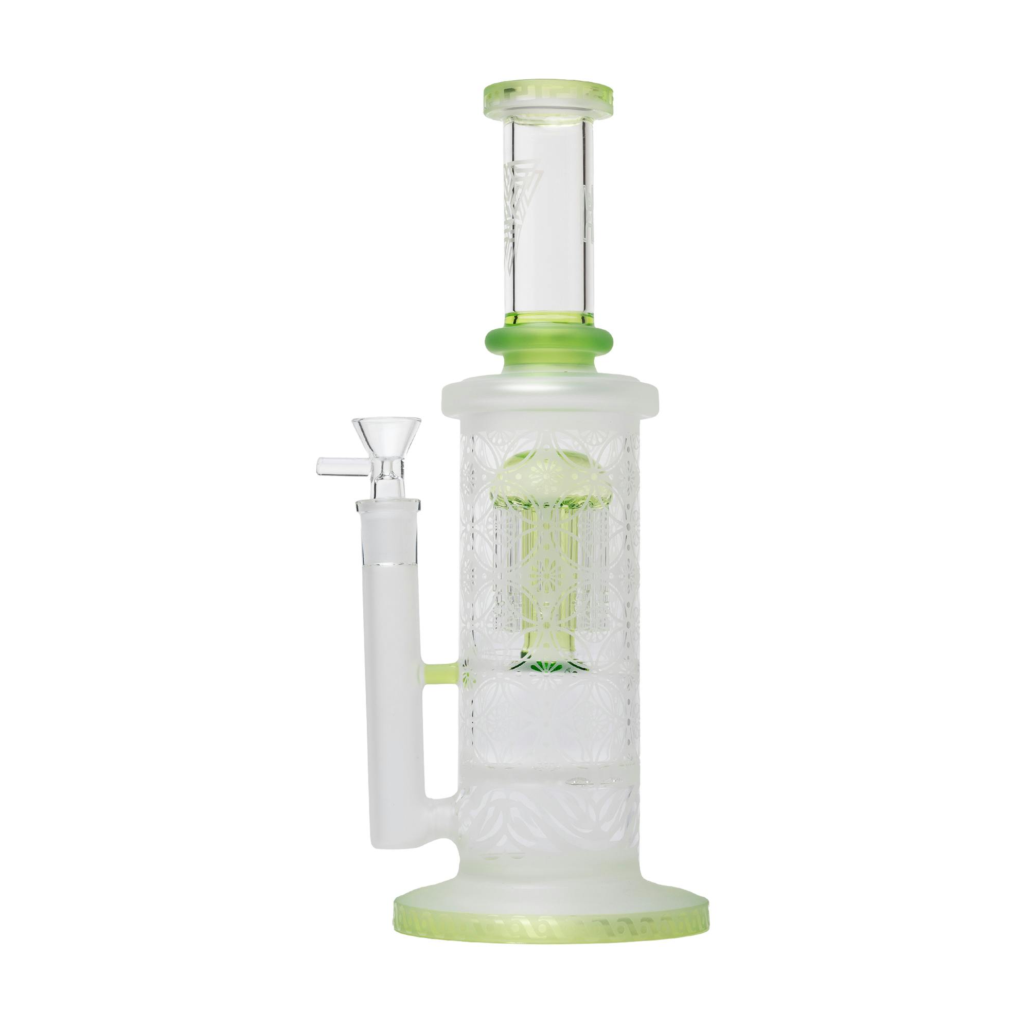 Human Grade - Sandblasted Sacred Straight Water Pipe - Matrix Green