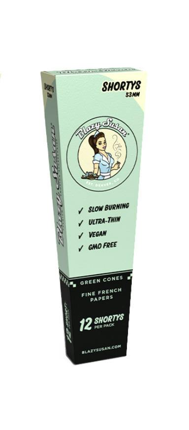 Blazy Susan - Green Shortys Cones 12 Pack