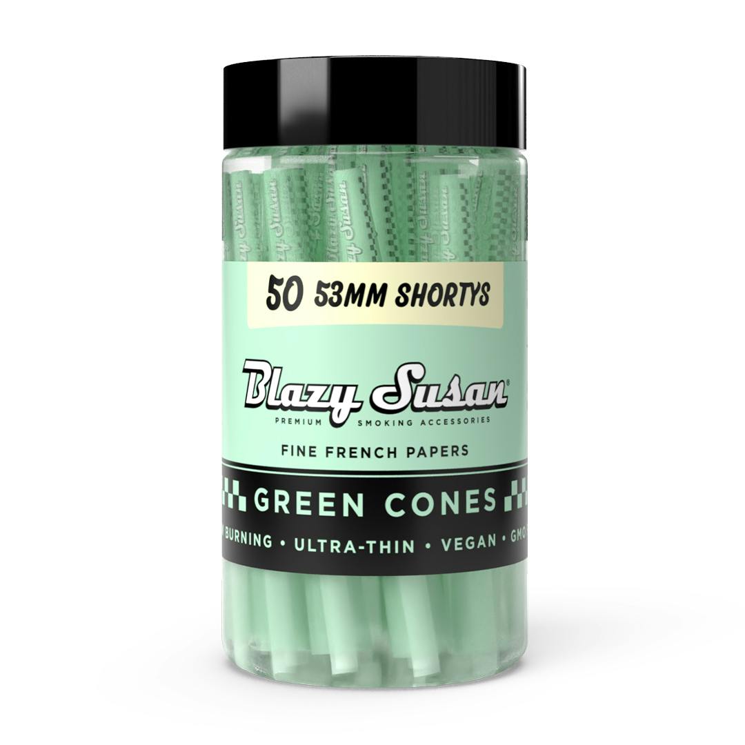 Blazy Susan - Green 53mm Shortys Cones 50 Pack