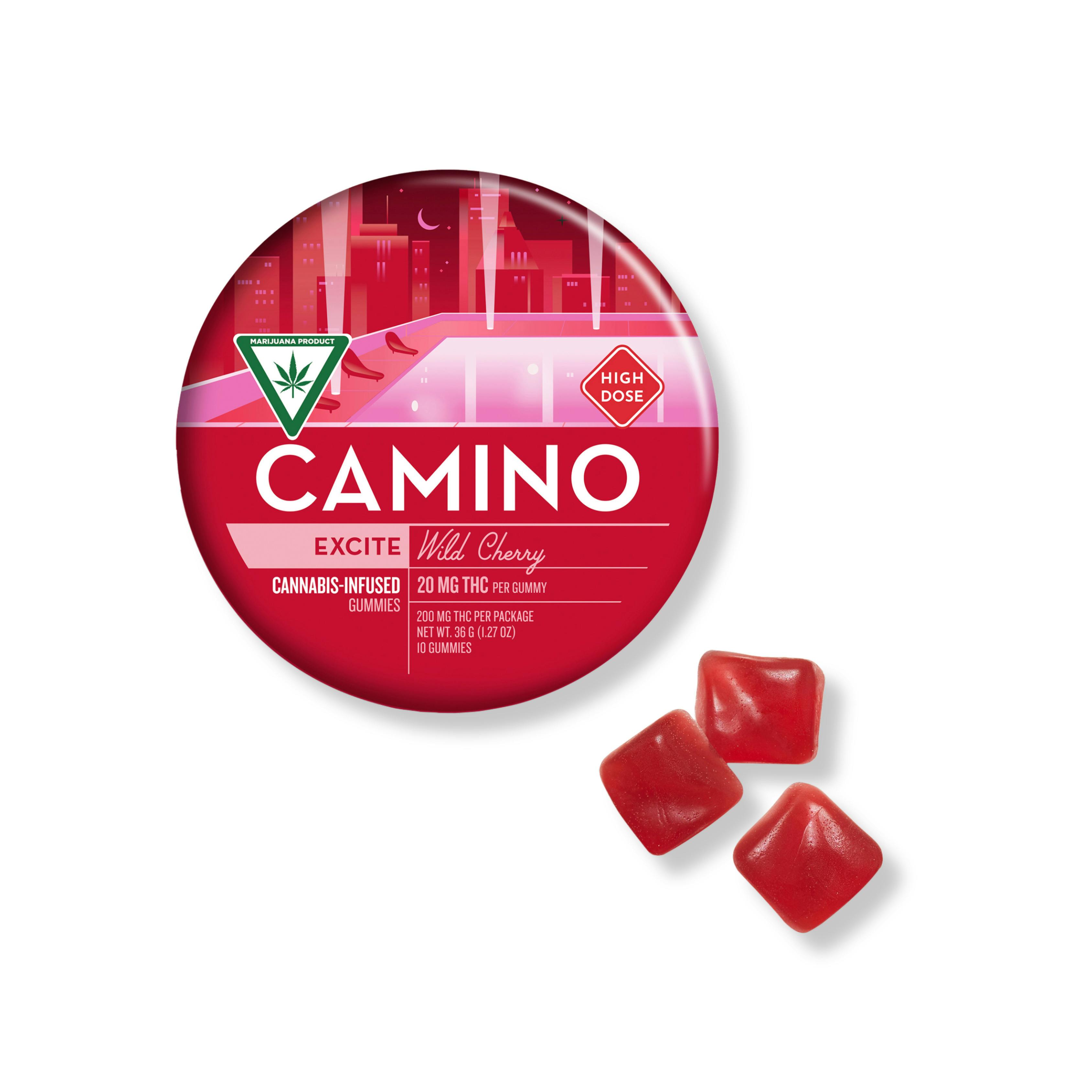 4:1:1 Wild Cherry 200mgTHC:50mgCBC:50mgCBG Gummies by Camino