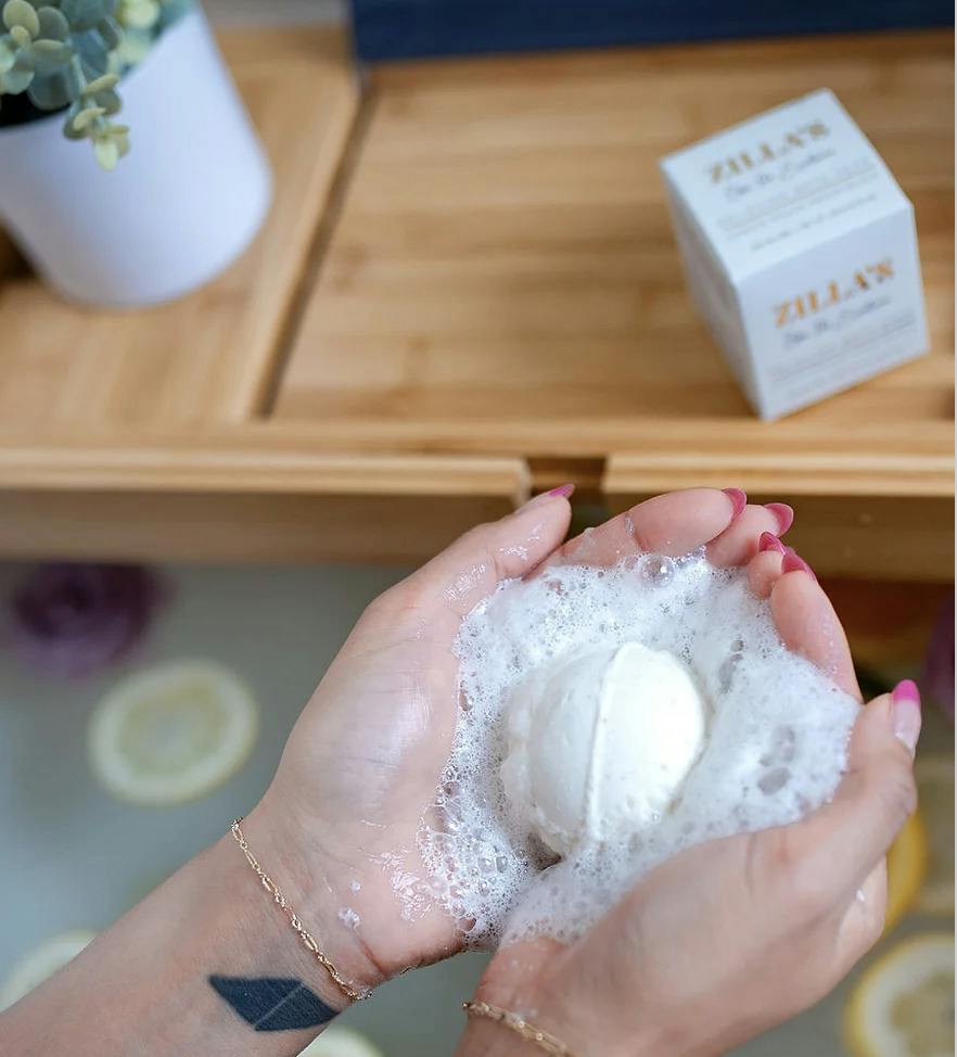 Coconut Milk Oatmeal 500mg CBD Bath Bomb By Zillas