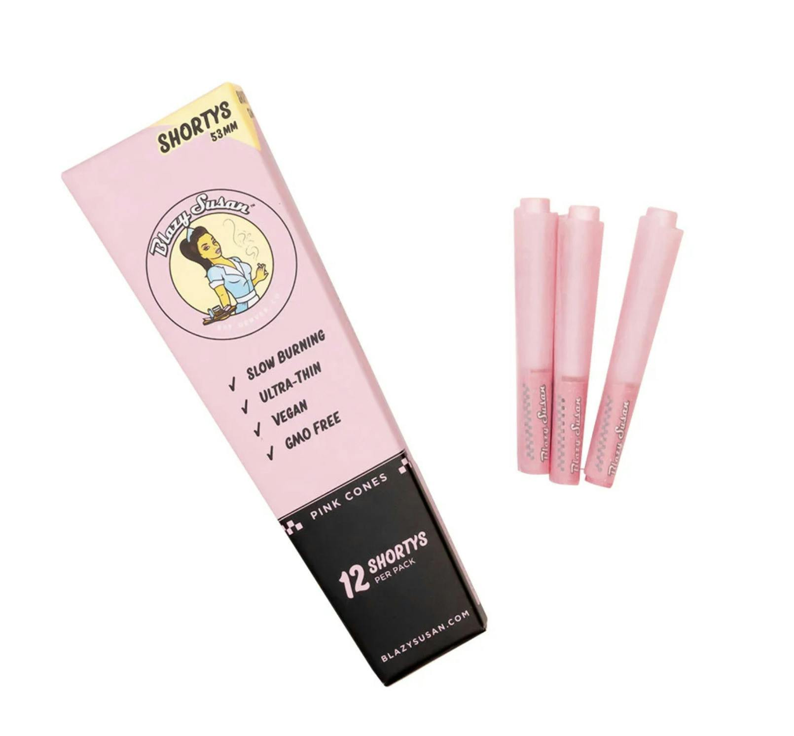 Blazy Susan - Pink Shortys Cones 12 Pack