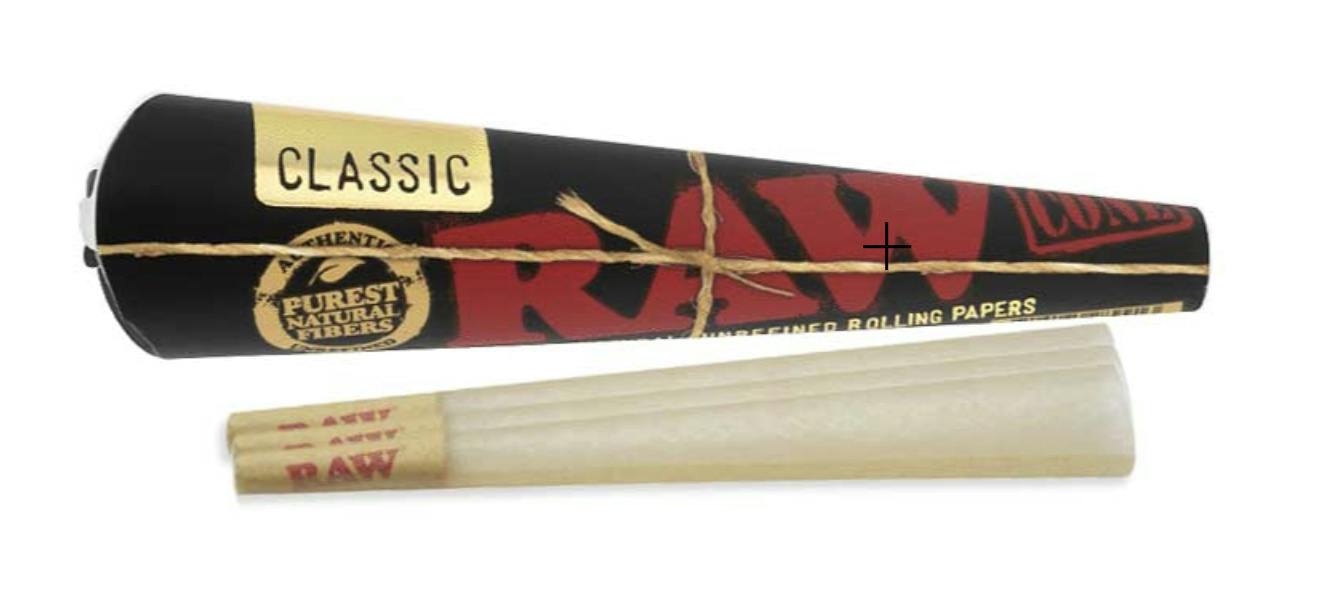 RAW - Black Classic King Size Cones 3 Pack