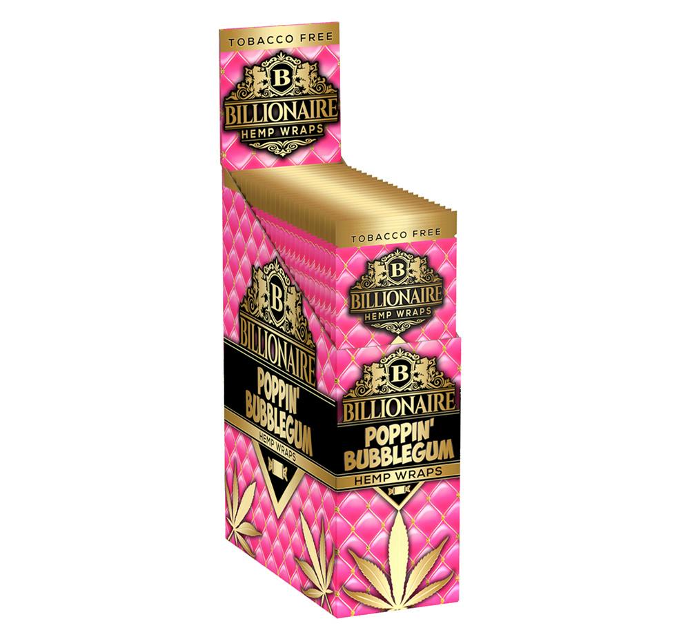 Billionaire Hemp Wraps - 2 Pack Poppin Bubblegum
