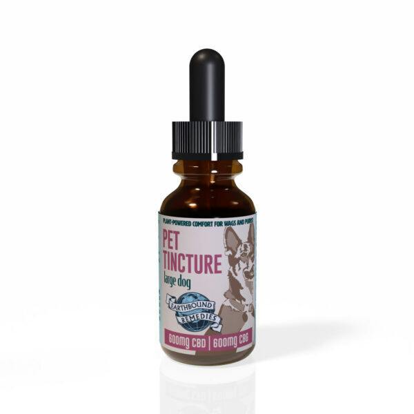 1:1 Pet Tincture for Large Dog 600mgCBG:600mgCBG by Earthbound Remedies
