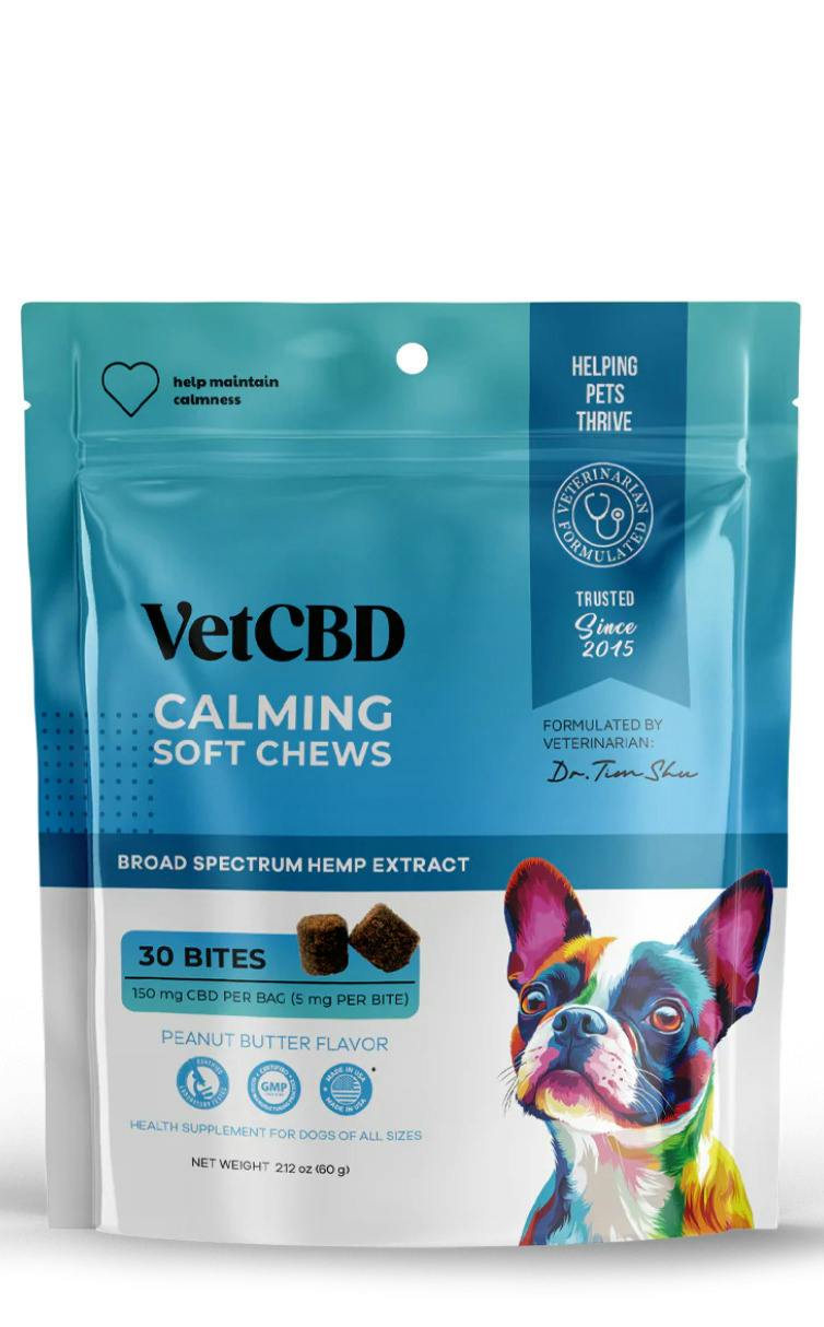 Calming 150mg CBD Soft Chews For Dogs by VetCBD