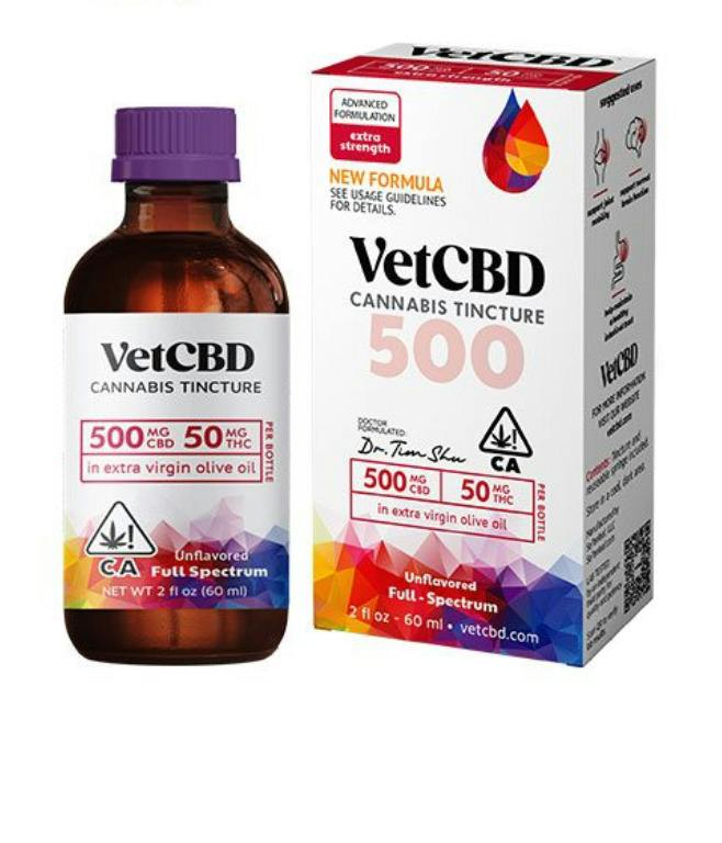 20:1 Advanced Formula Regular Strength 500mgCBD:25mgTHC Pet Tincture by VetCBD