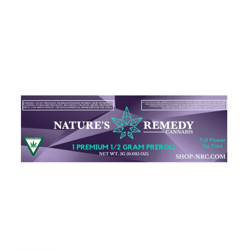 Super Boof .5g Preroll By Nature's Remedy