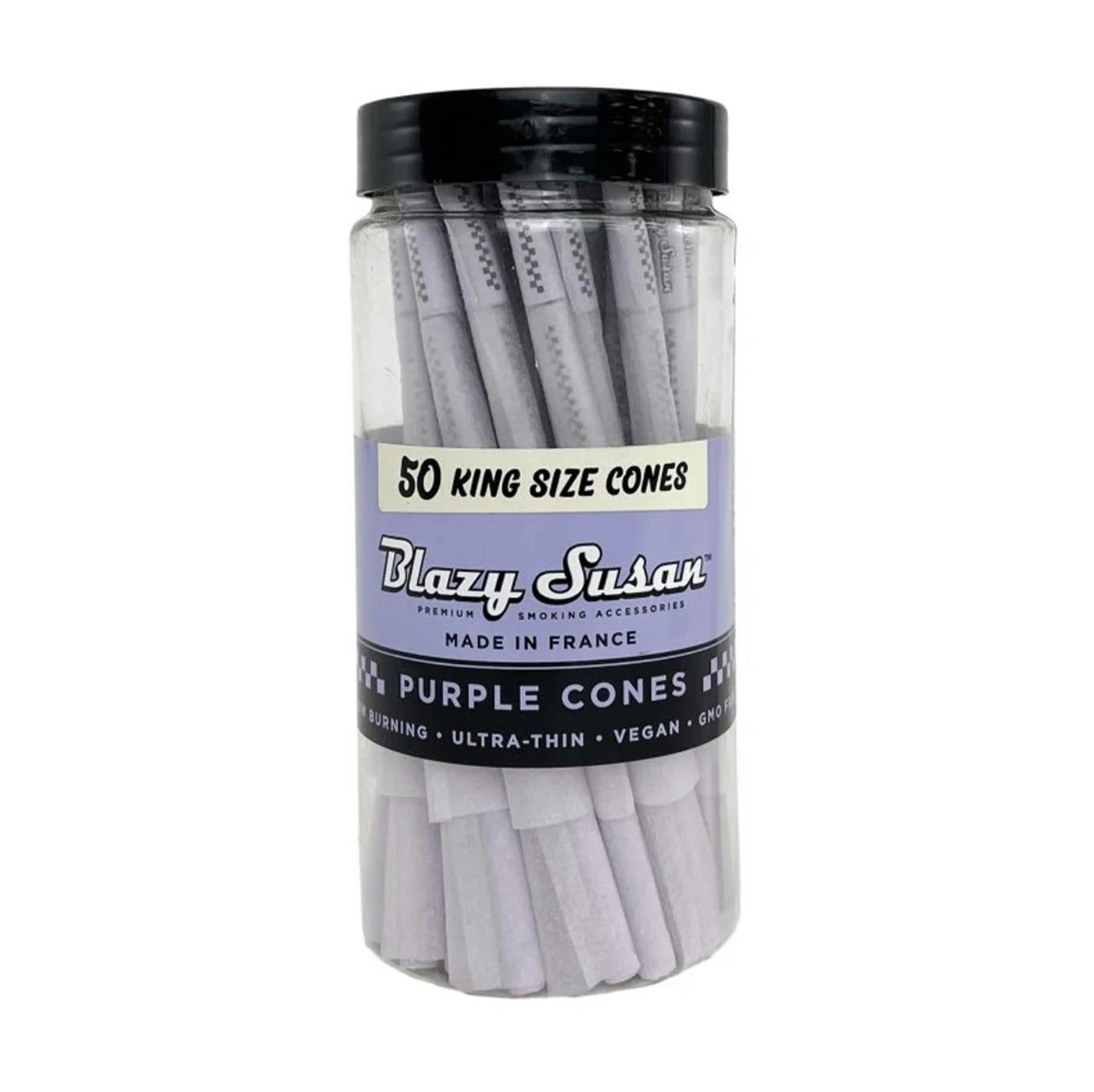 Blazy Susan - King Size Jar Purple Pre-Rolled Cones - 50 Pack