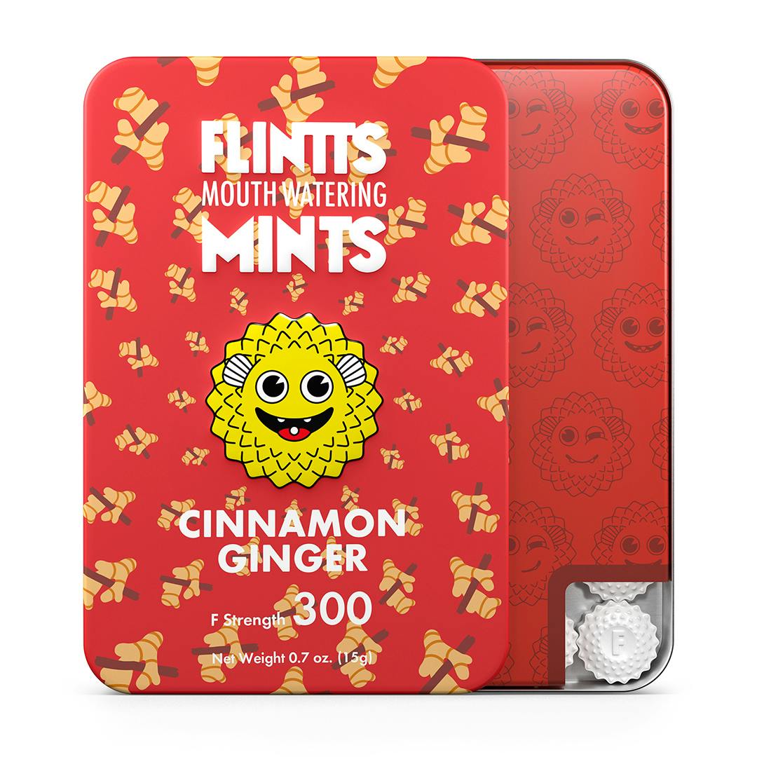 Flintts Mints - Cinnamon Ginger 300 Strength THC-FREE Mouth Watering Mints