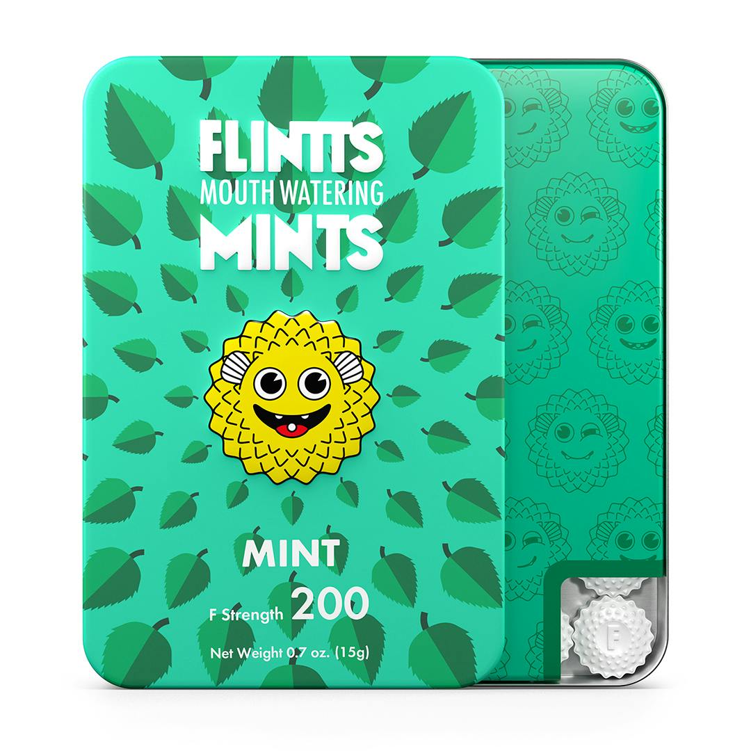 Flintts Mints - Mint 200 Strength THC-FREE Mouth Watering Mints