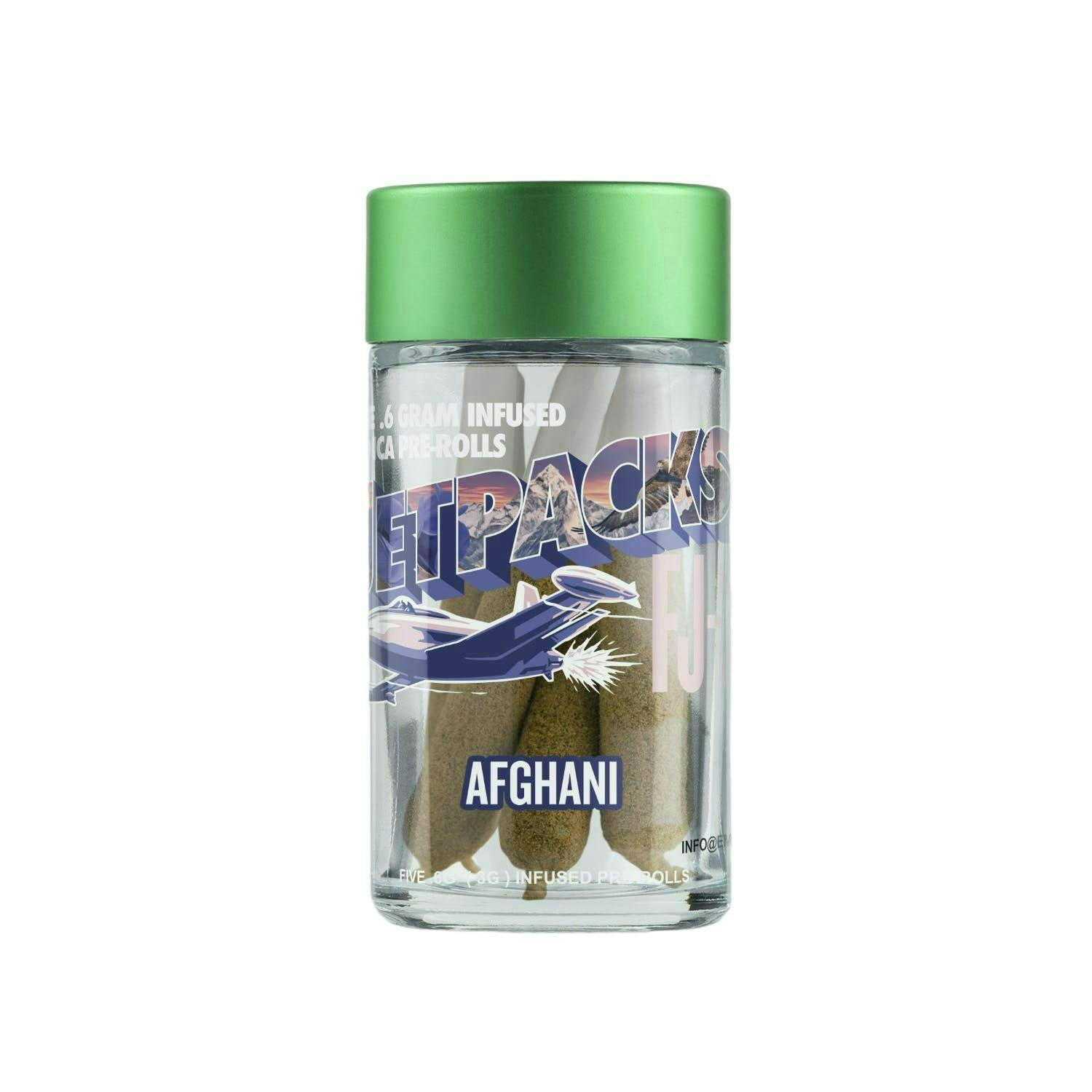 Jetpacks | FJ-3 Afghani | Infused 0.6g Pre-Rolls | 5pk