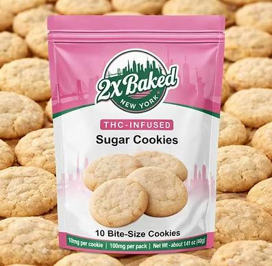 2X Baked | Sugar Cookies | 10pk at DOSHA