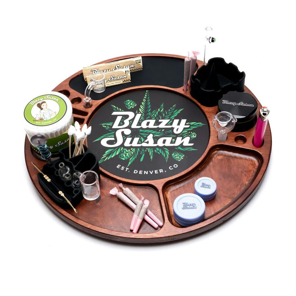 Blazy Susan Spinning Rolling Tray