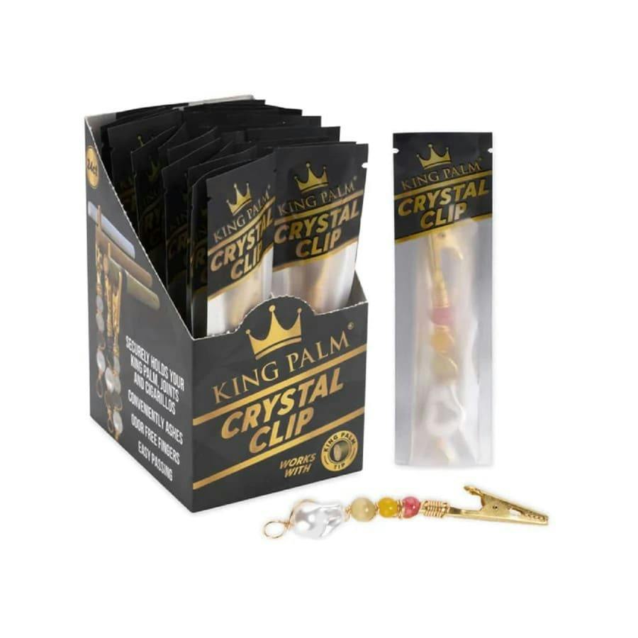 KING PALM CRYSTAL ROACH CLIP