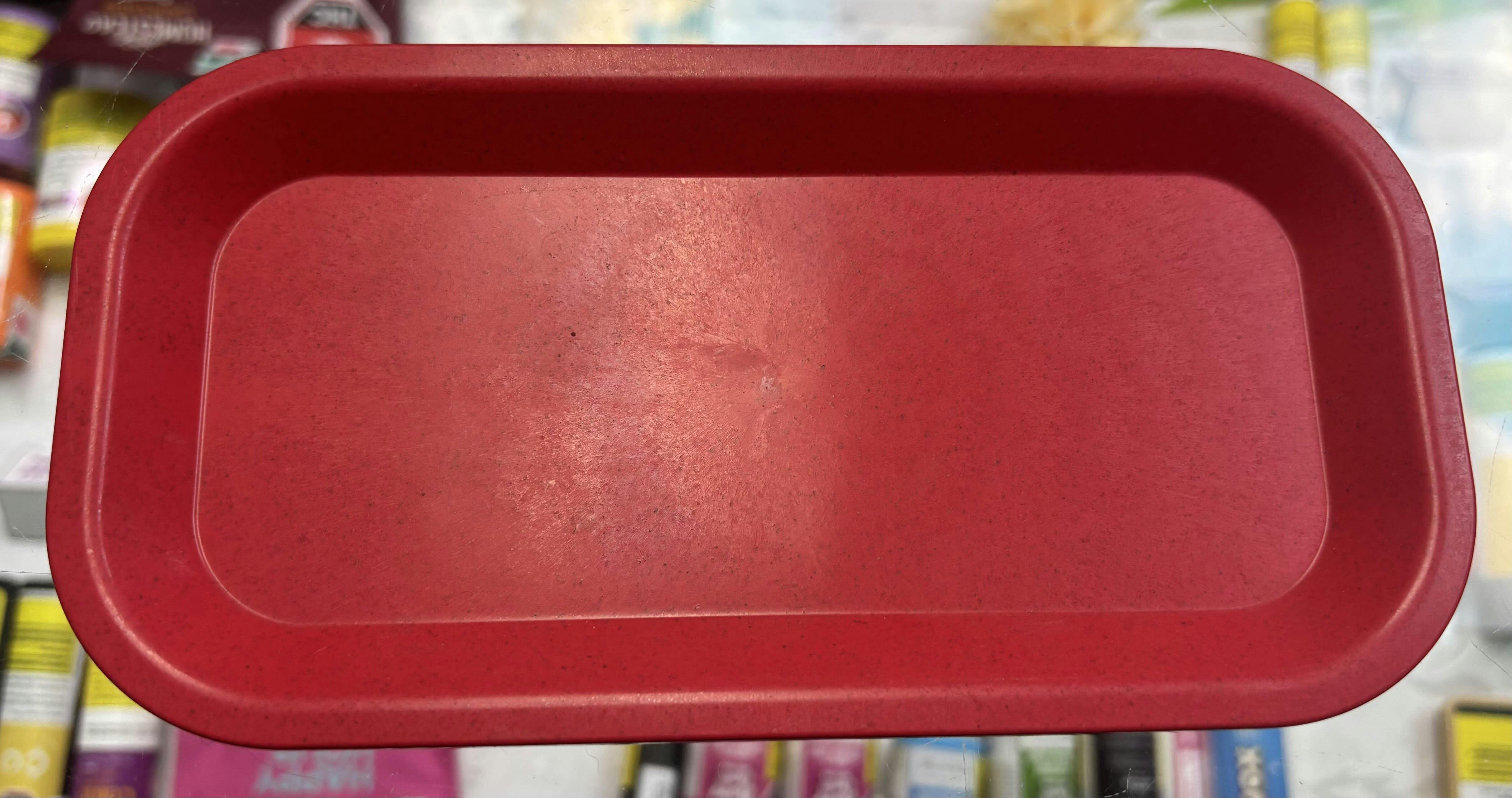 RED ROLLING TRAY