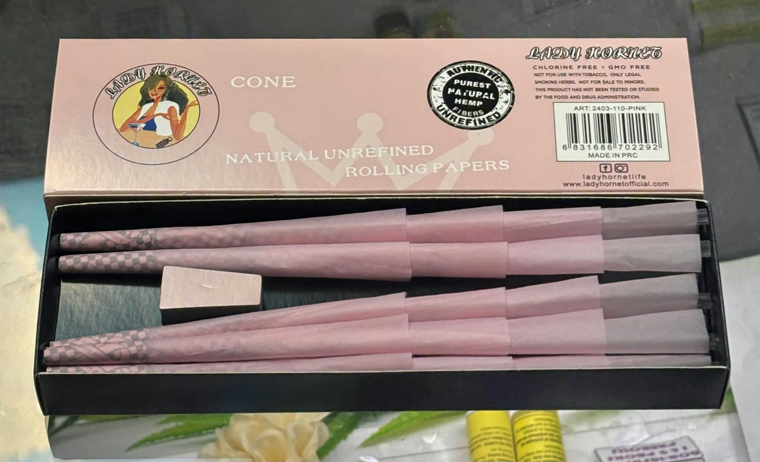 LADY HORNET - PINK CONES KING SIZE - 40 PACK