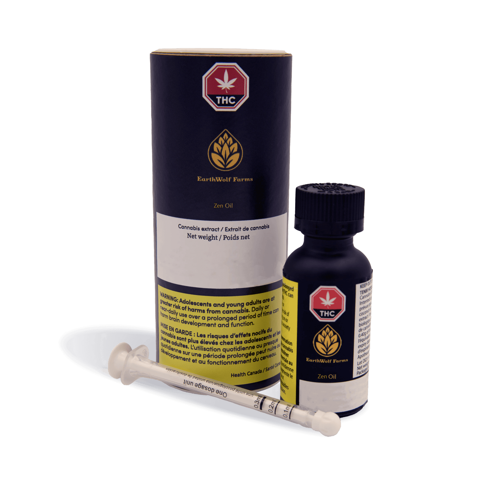 EARTHWOLF FARMS - SUPER SATIVA OIL - 27.6 - 850MG THC