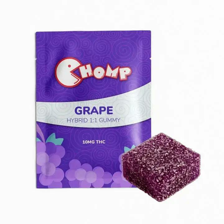CHOMP- GRAPE HYPRID 1:1 GUMMY- 10 MG