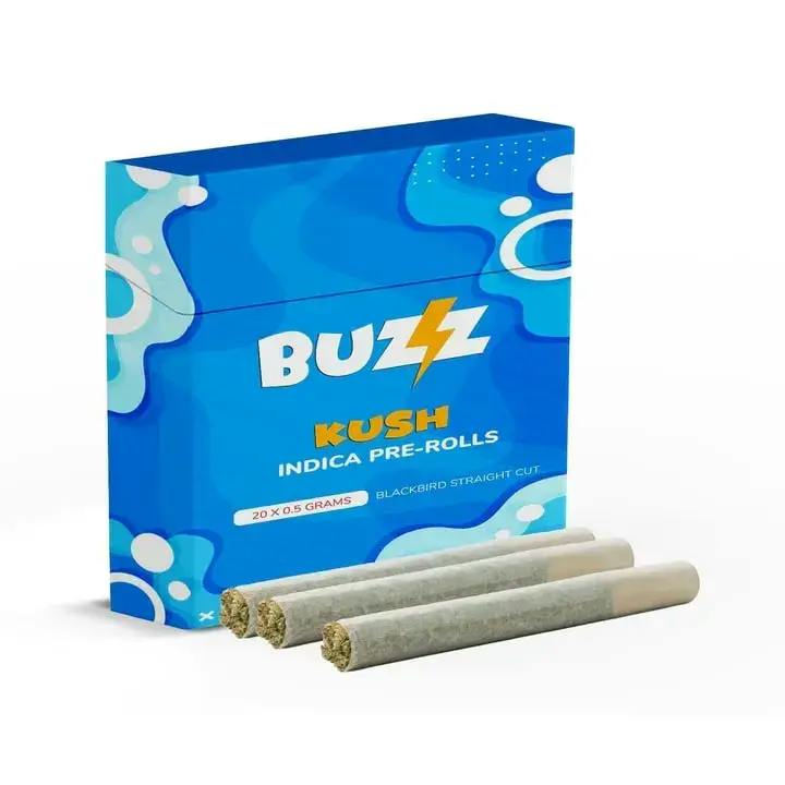 BUZZ- KUSH INDICA PR'S 20 X .5G PR'S (10G)