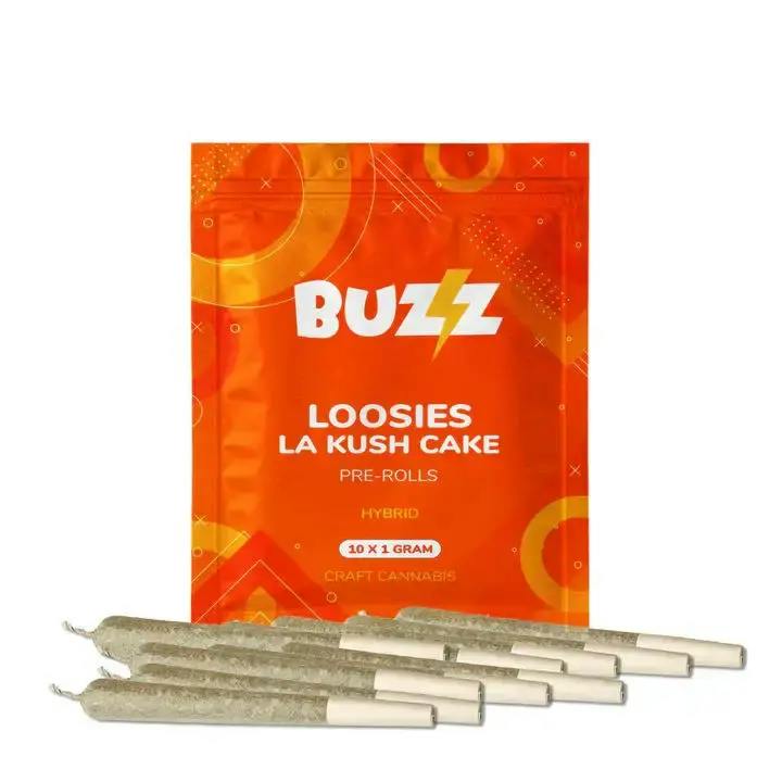 BUZZ- LOOSIES HYBRID- LA CAKE KUSH PR'S 10 X 1G PR'S (10G)