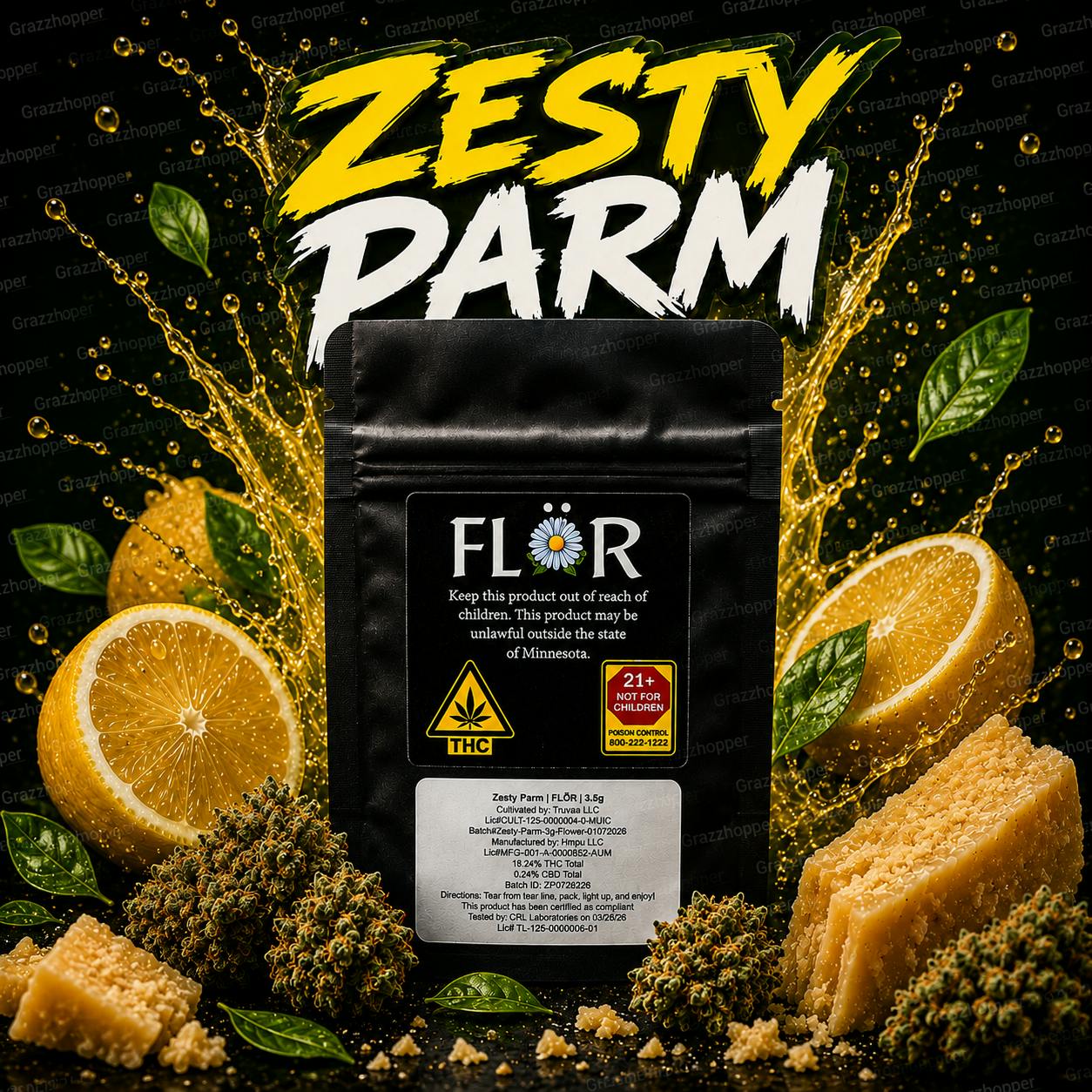 Zesty Parm | 3.5g cannabis product