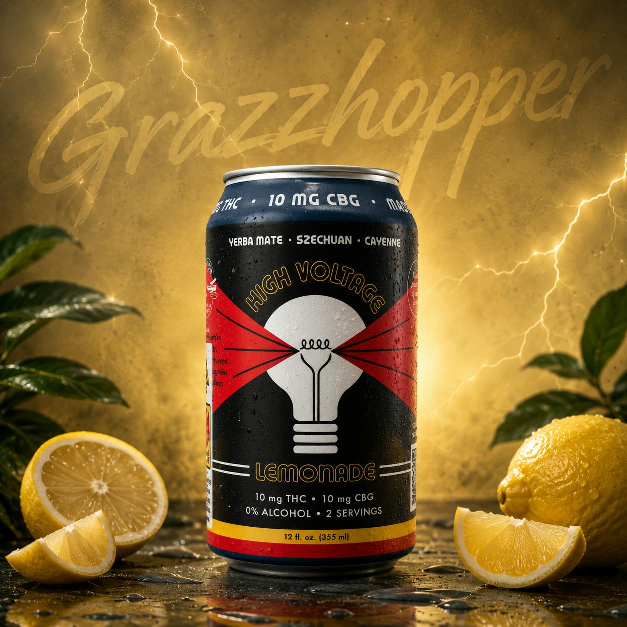 High Voltage | Lemonade | THC 10mg at Grazzhopper