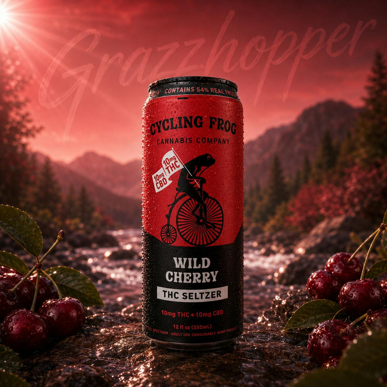 Cycling Frog | Wild Cherry | THC 10mg at Grazzhopper