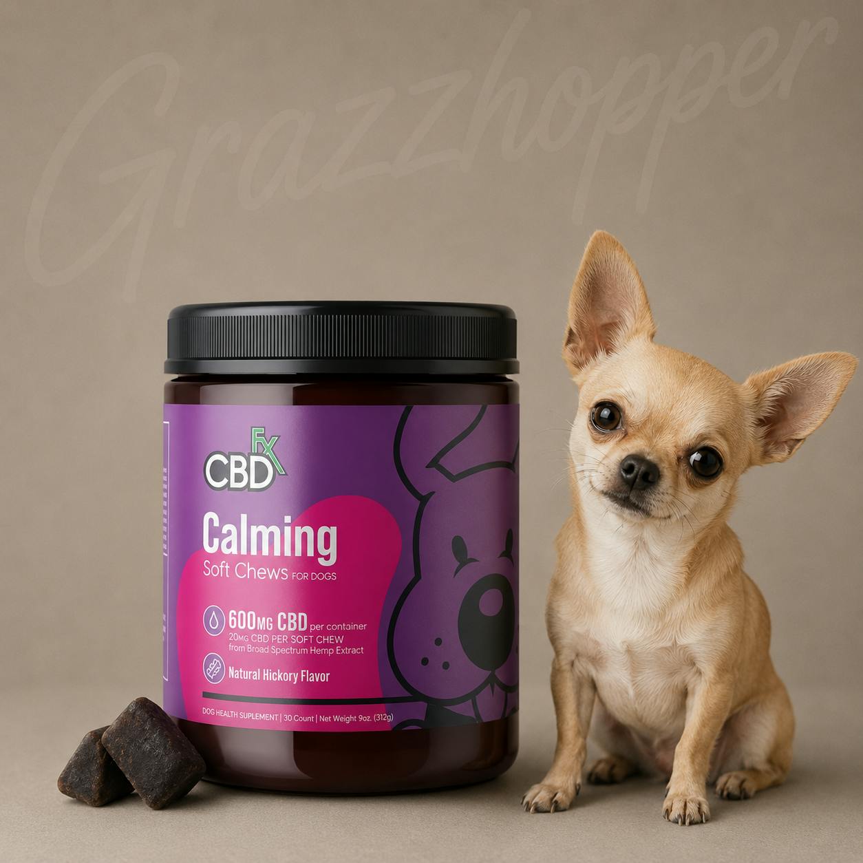 CBD FX | Calming Soft Dog Chews | 600mg CBD