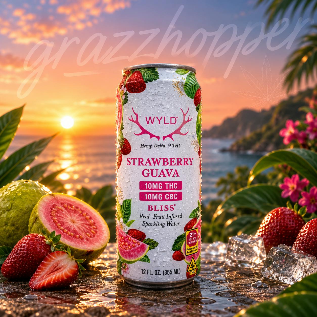 Wyld | Strawberry Guava | THC 10mg at Grazzhopper