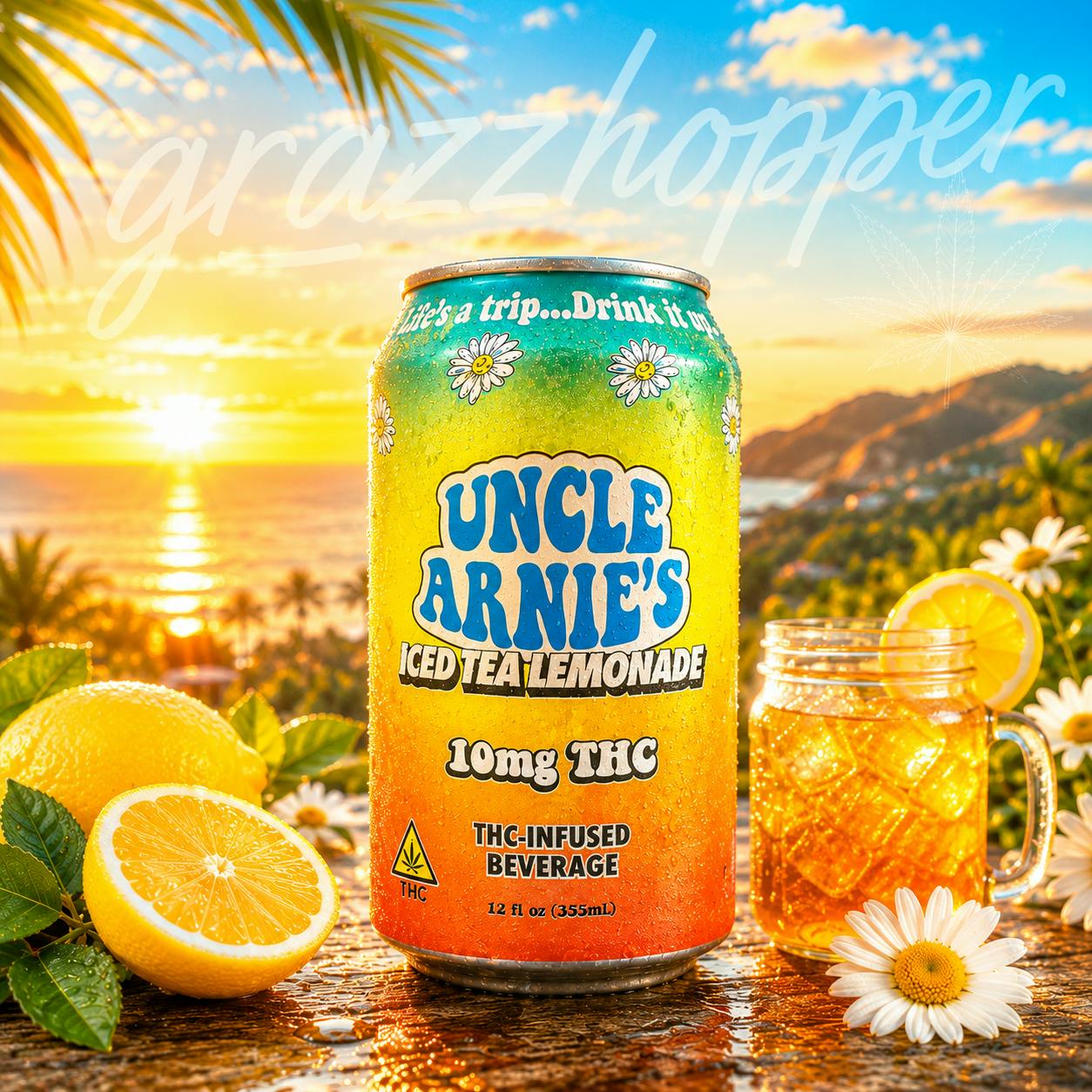 Uncle Arnie’s | Iced Tea Lemonade | THC 10mg at Grazzhopper