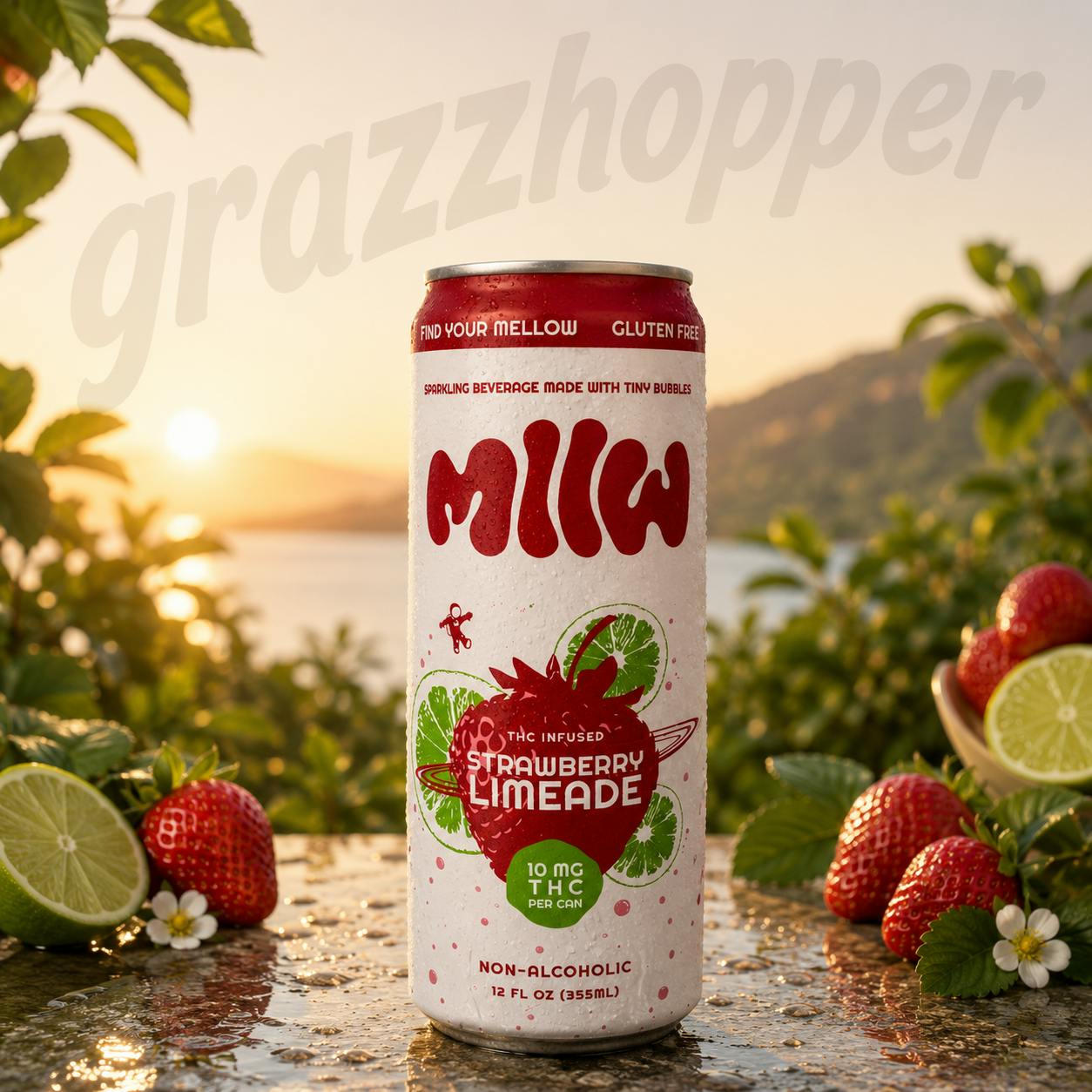 Mllw | Strawberry Limeade at Grazzhopper