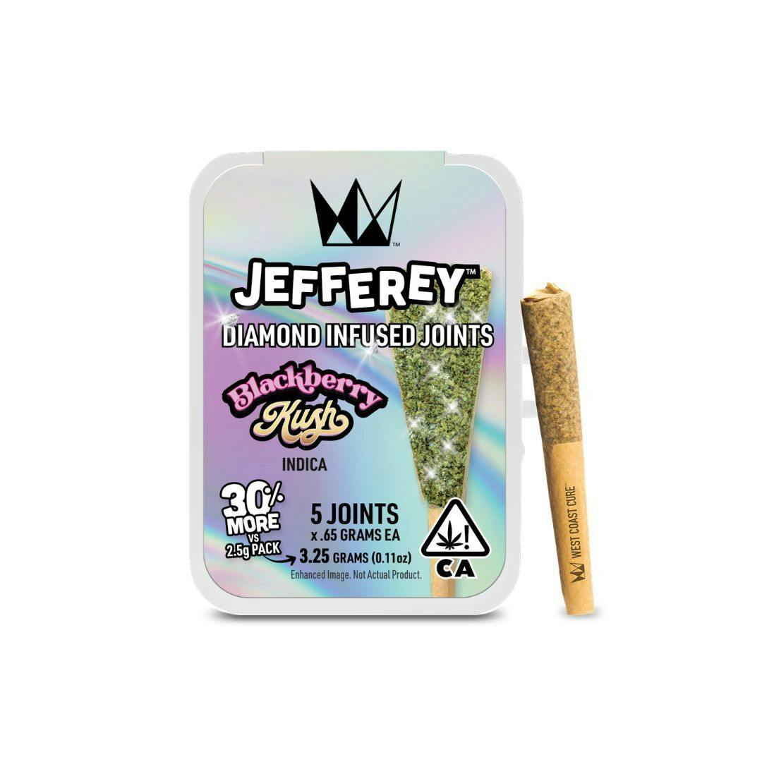 West Coast Cure | OG Kush- 3.25g 5pk Diamond Infused Pre-Rolls