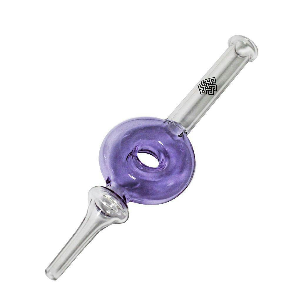 Glass Nectar Collector Doughnut - Purple