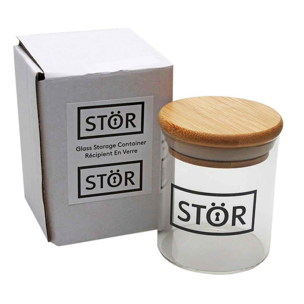 Glass Stash Jar with Bamboo Lid
