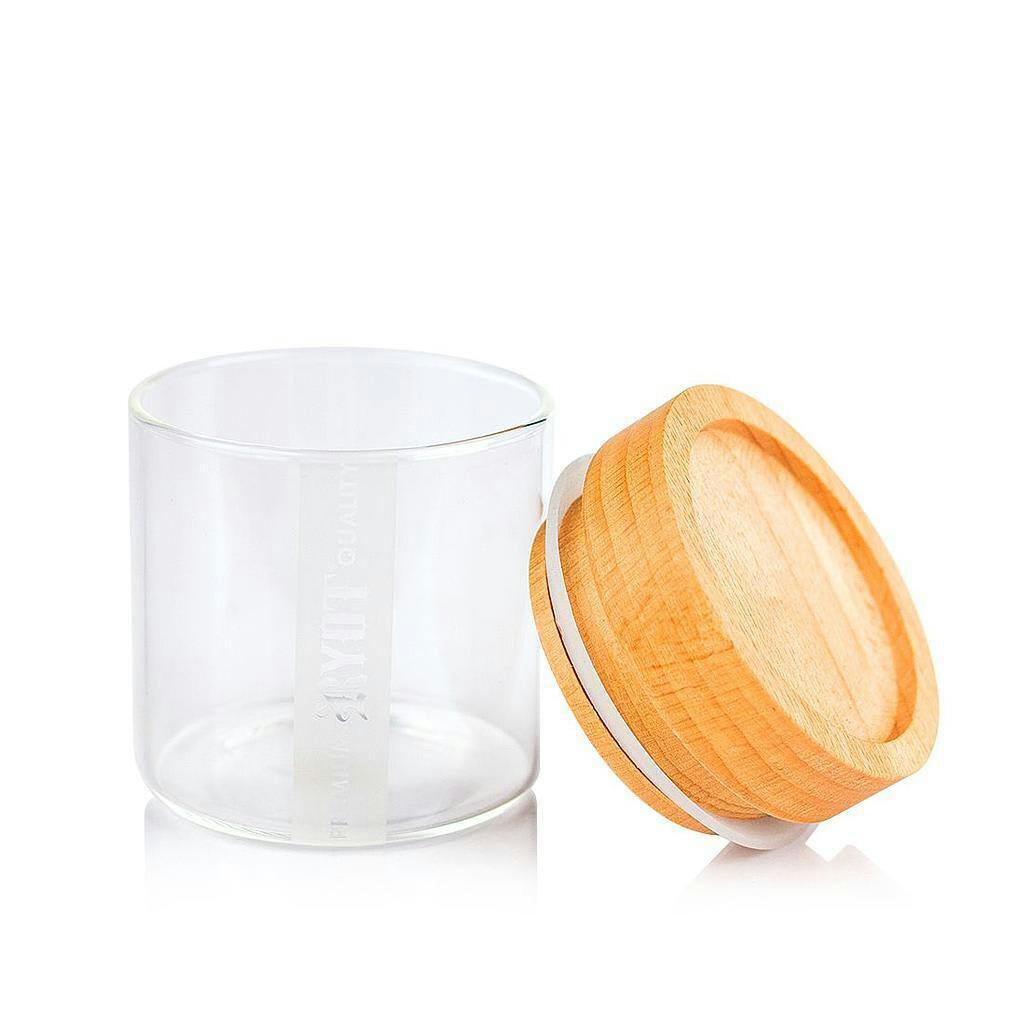 Clear Jar with Beech Tray Lid
