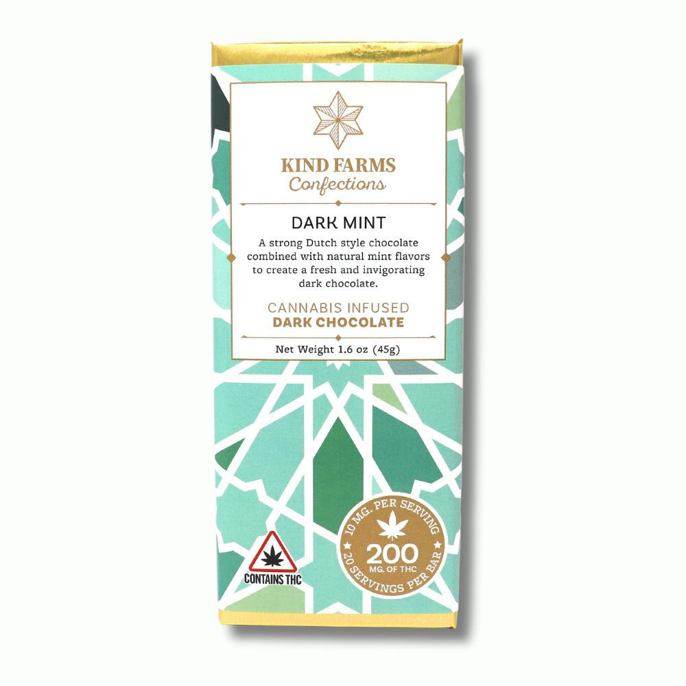 Mint Dark Chocolate Bar | [200mg] | Kind Farms