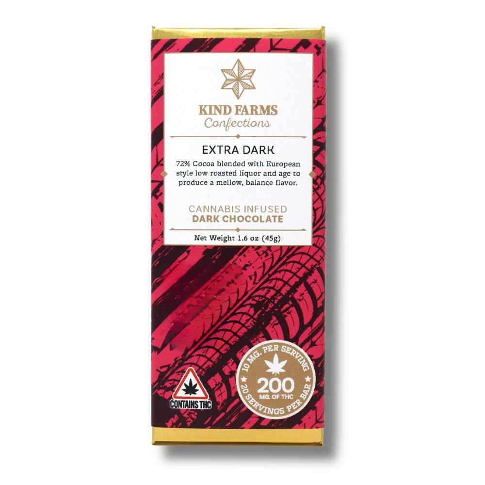 Extra Dark Chocolate Bar | [200mg] | Kind Farms
