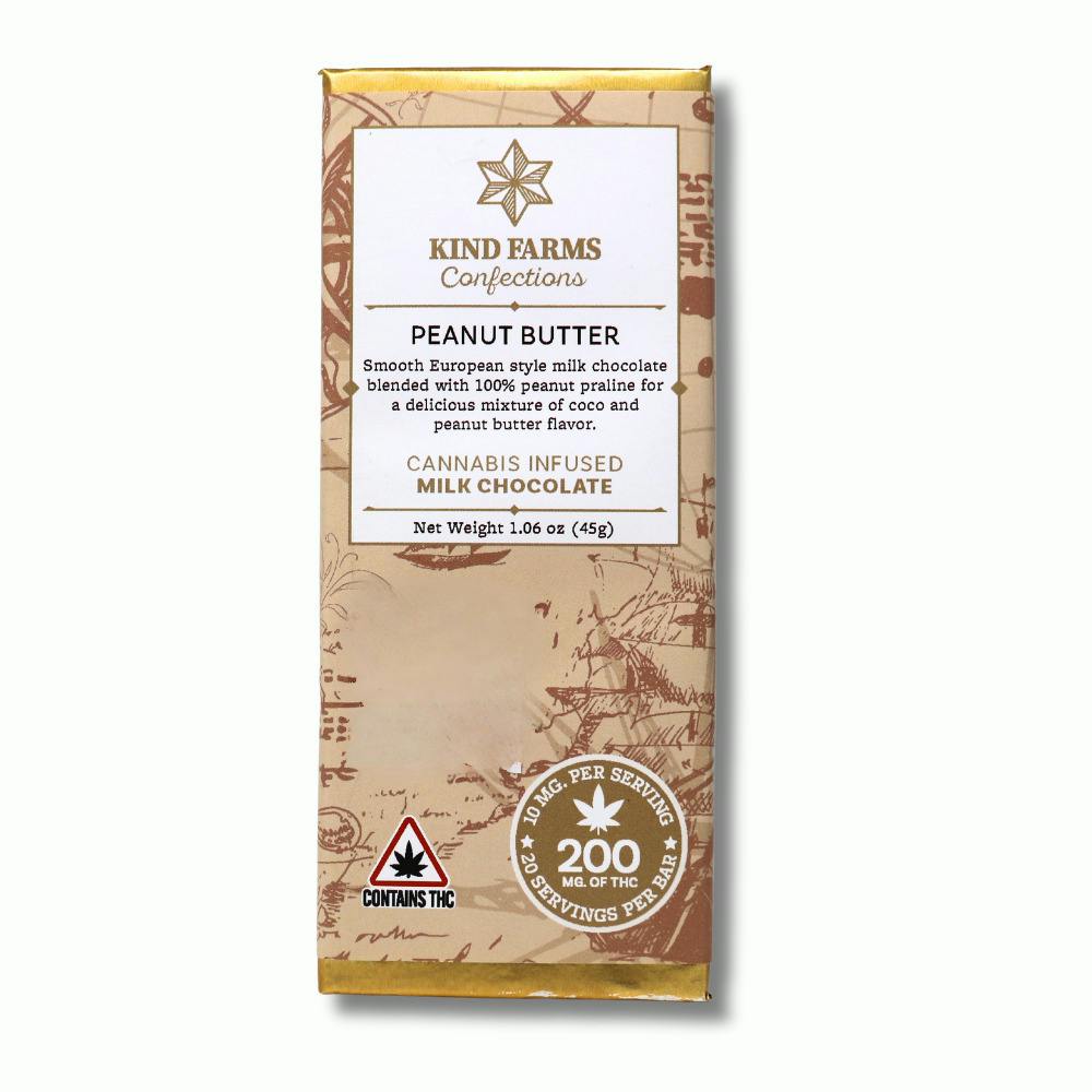 Peanut Butter Milk Chocolate Bar | [200mg] | Kind Farms