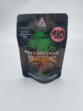 Peach Hash Rosin Gummies 200mg Hybrid