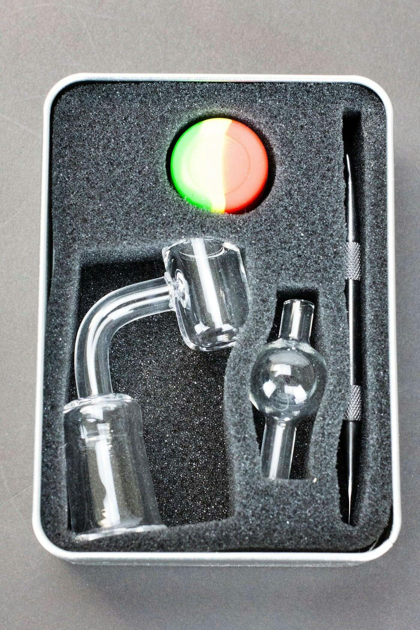 Quartz Banger and Bubble Carb Cap Set