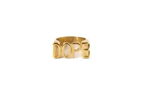 Gold Dope Ring - Size 8