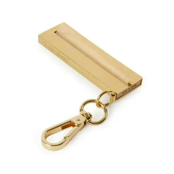Papers Dispenser Keychain - Gold